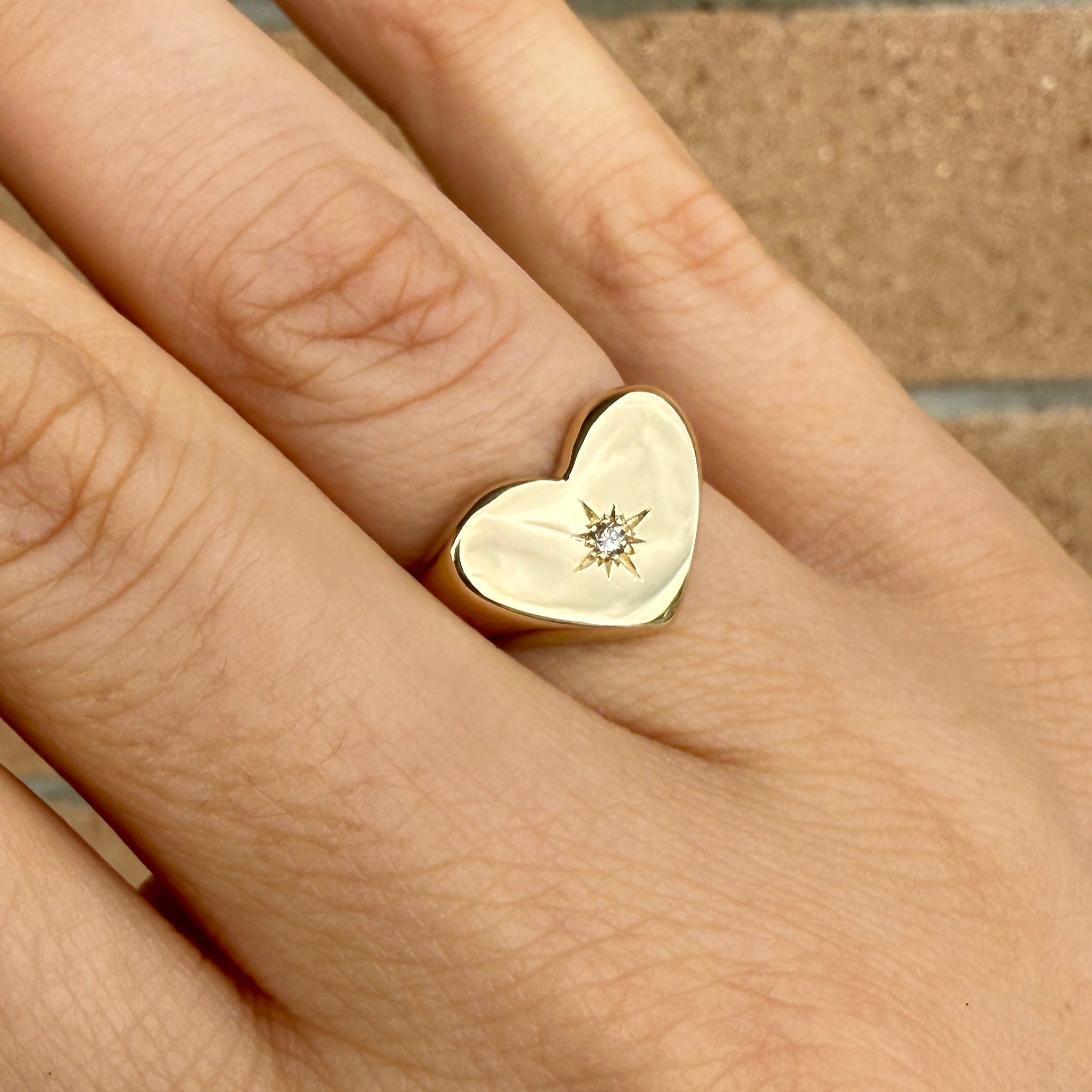 The Lovely Ring with Star Set Gemstone