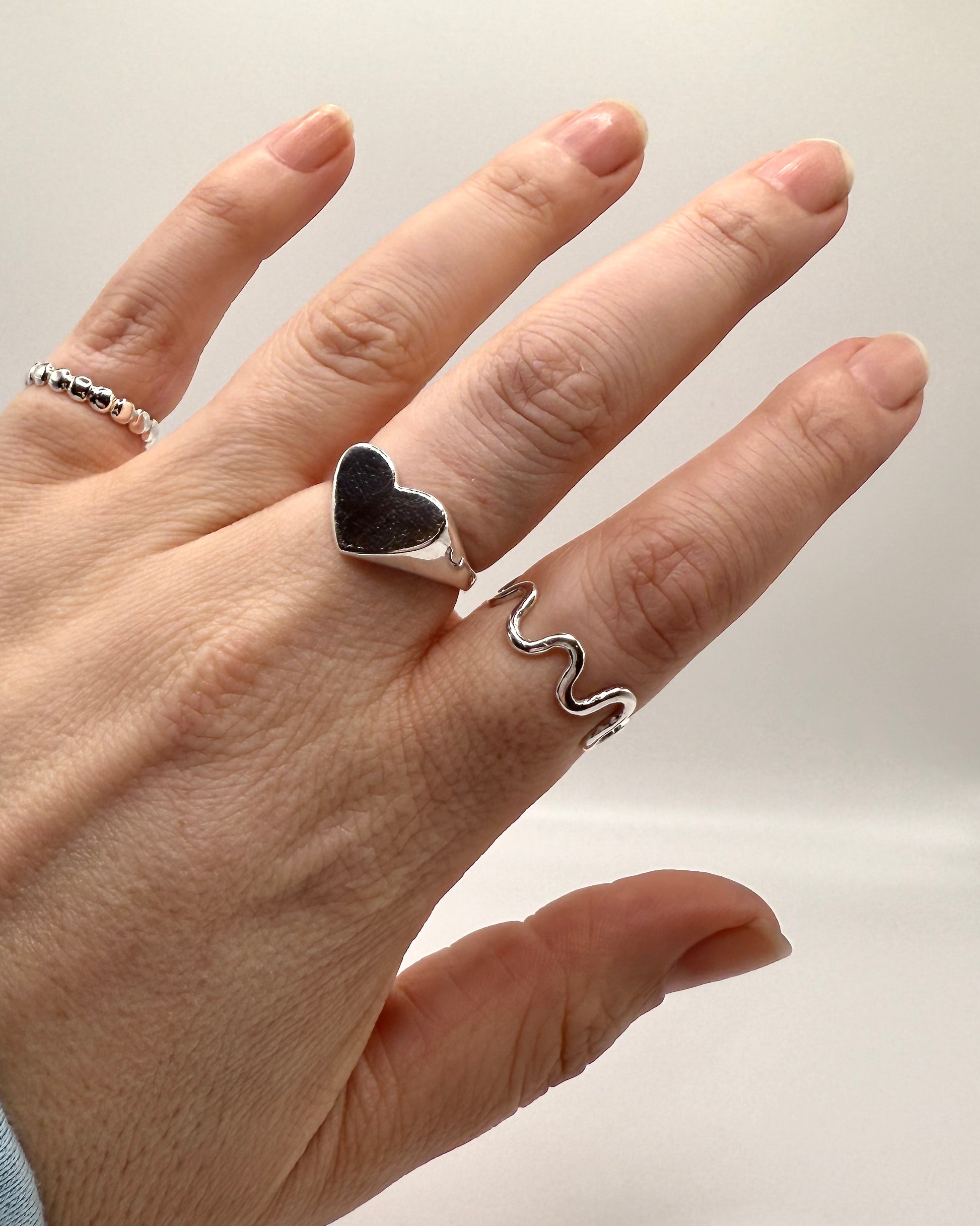 The Squiggle Ring (Sterling Silver)
