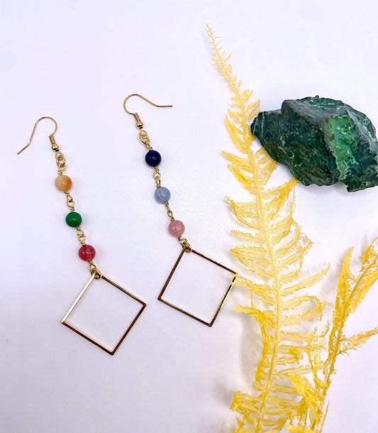 Rainbow Jade Earrings