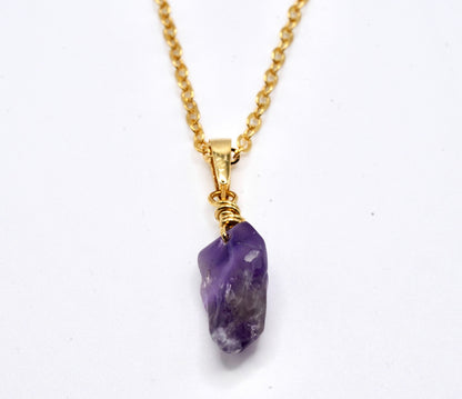 Amethyst Charm Necklace