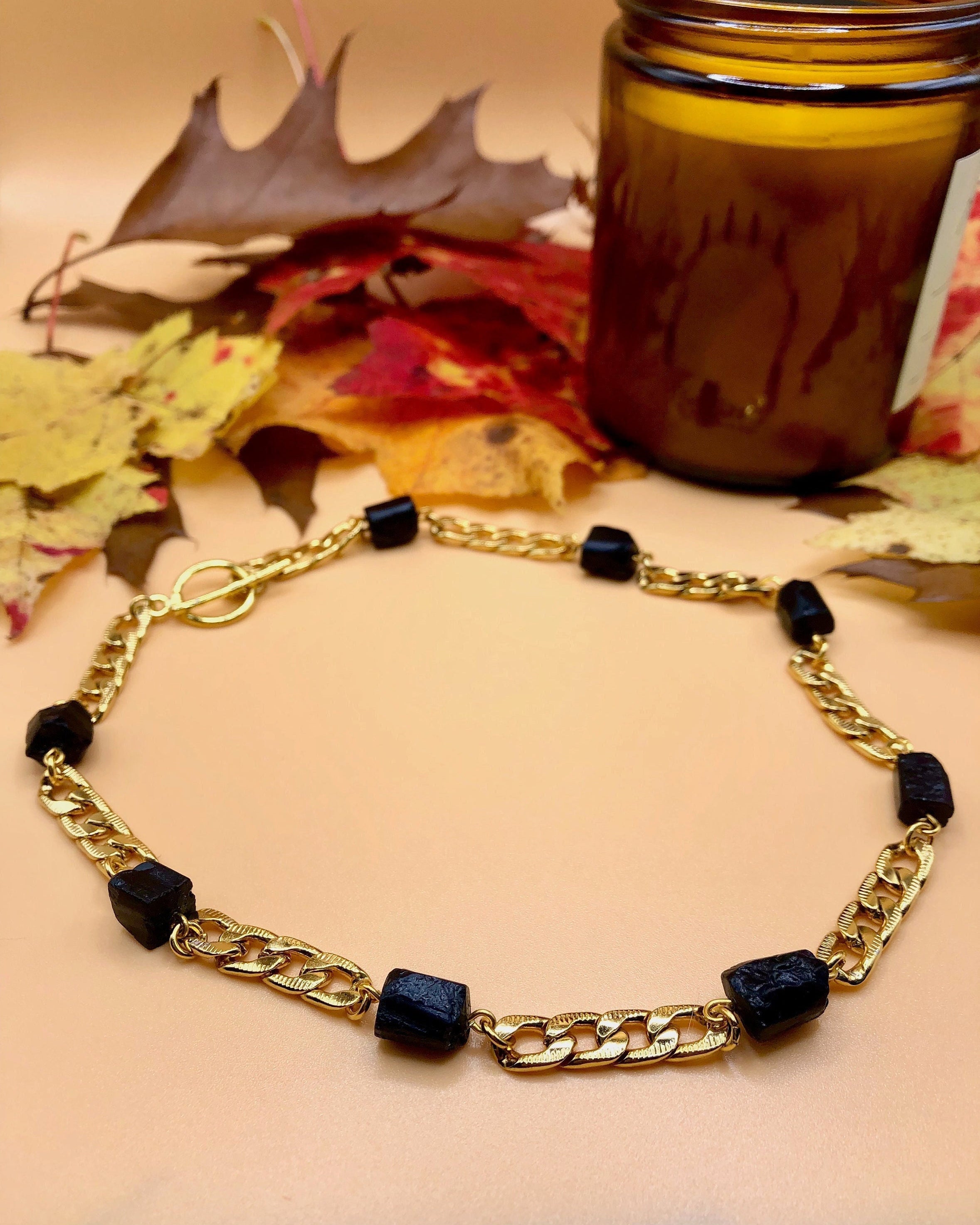 Tourmaline Choker (Gold Plated)