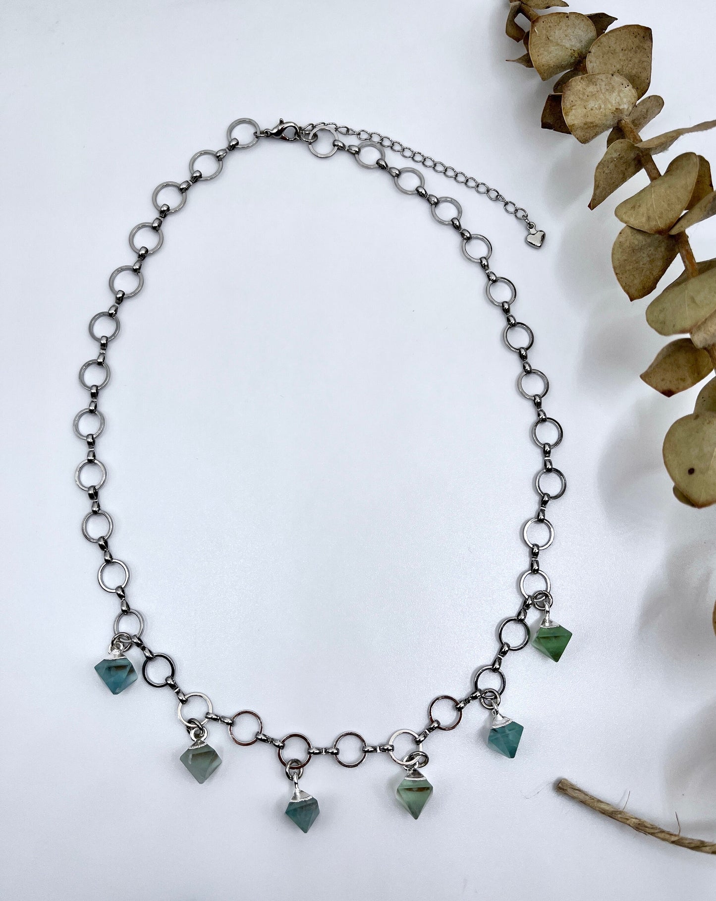 Fluorite Charm Necklace