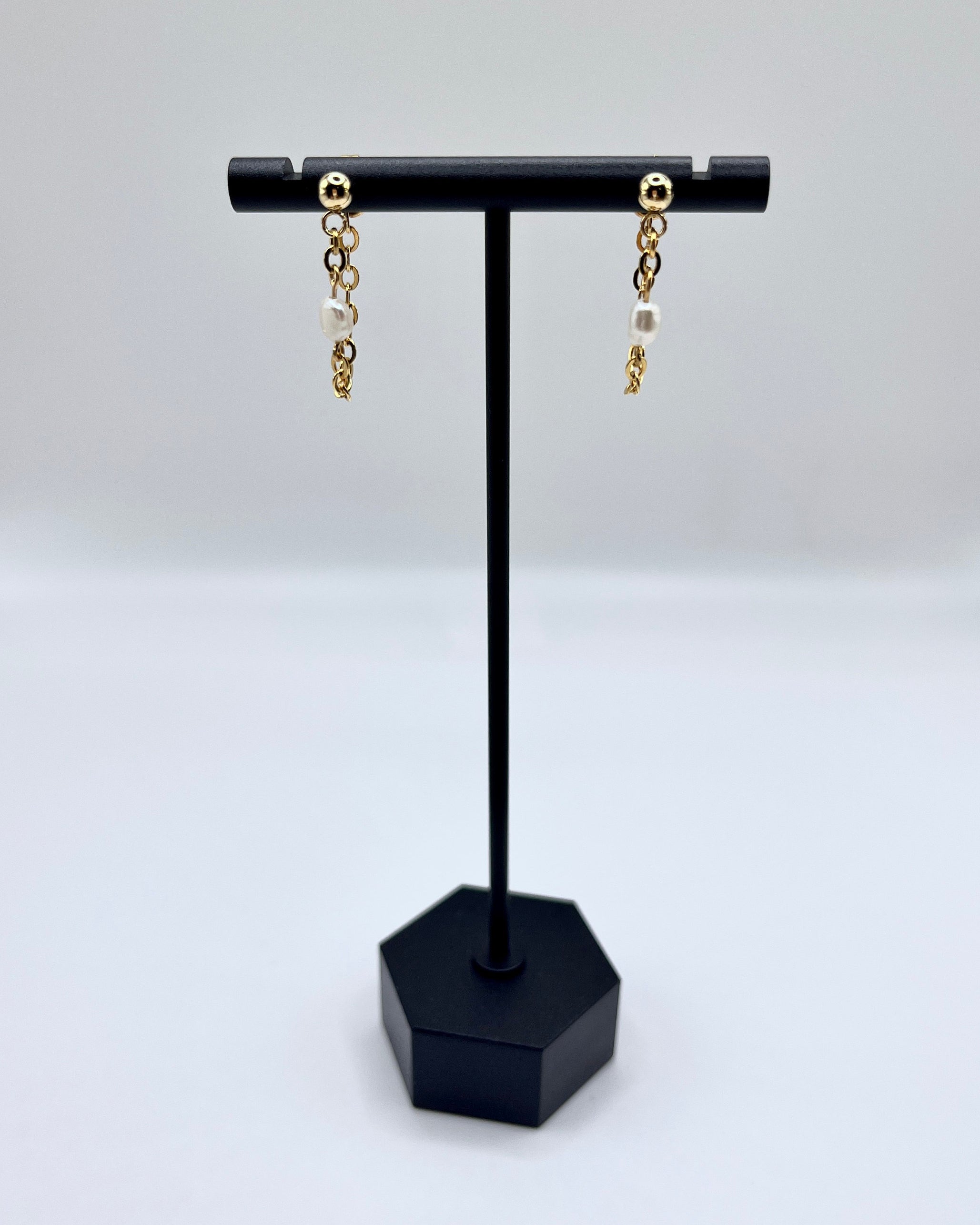 Pearl Chain Earrings