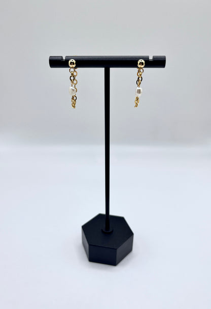 Pearl Chain Earrings