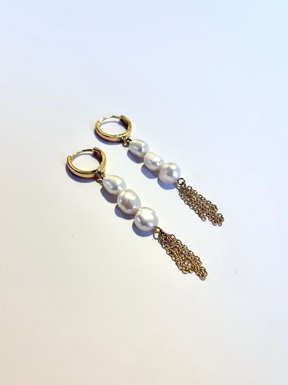 Pearl Fringe Earrings