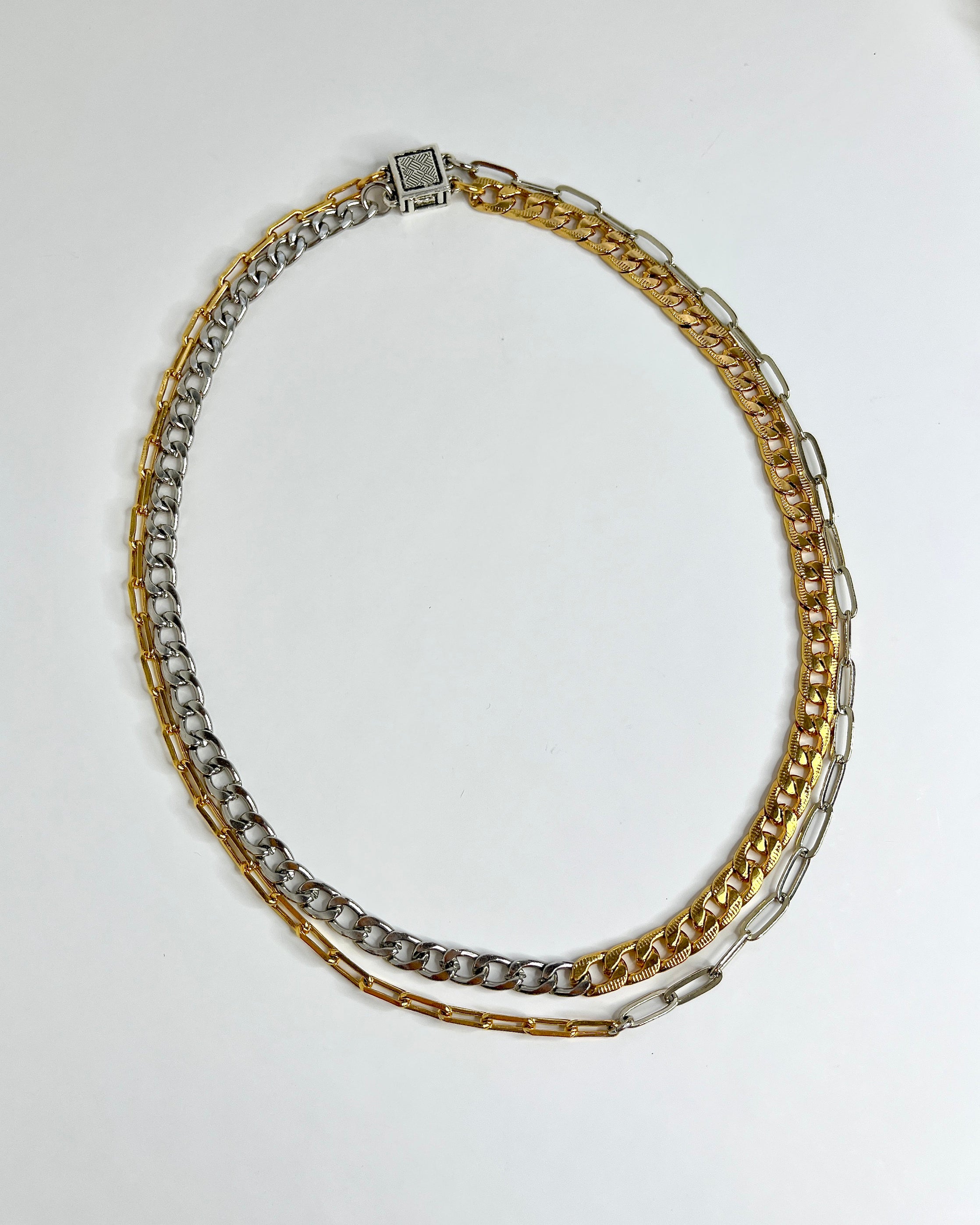 Two Tone Layered Necklace