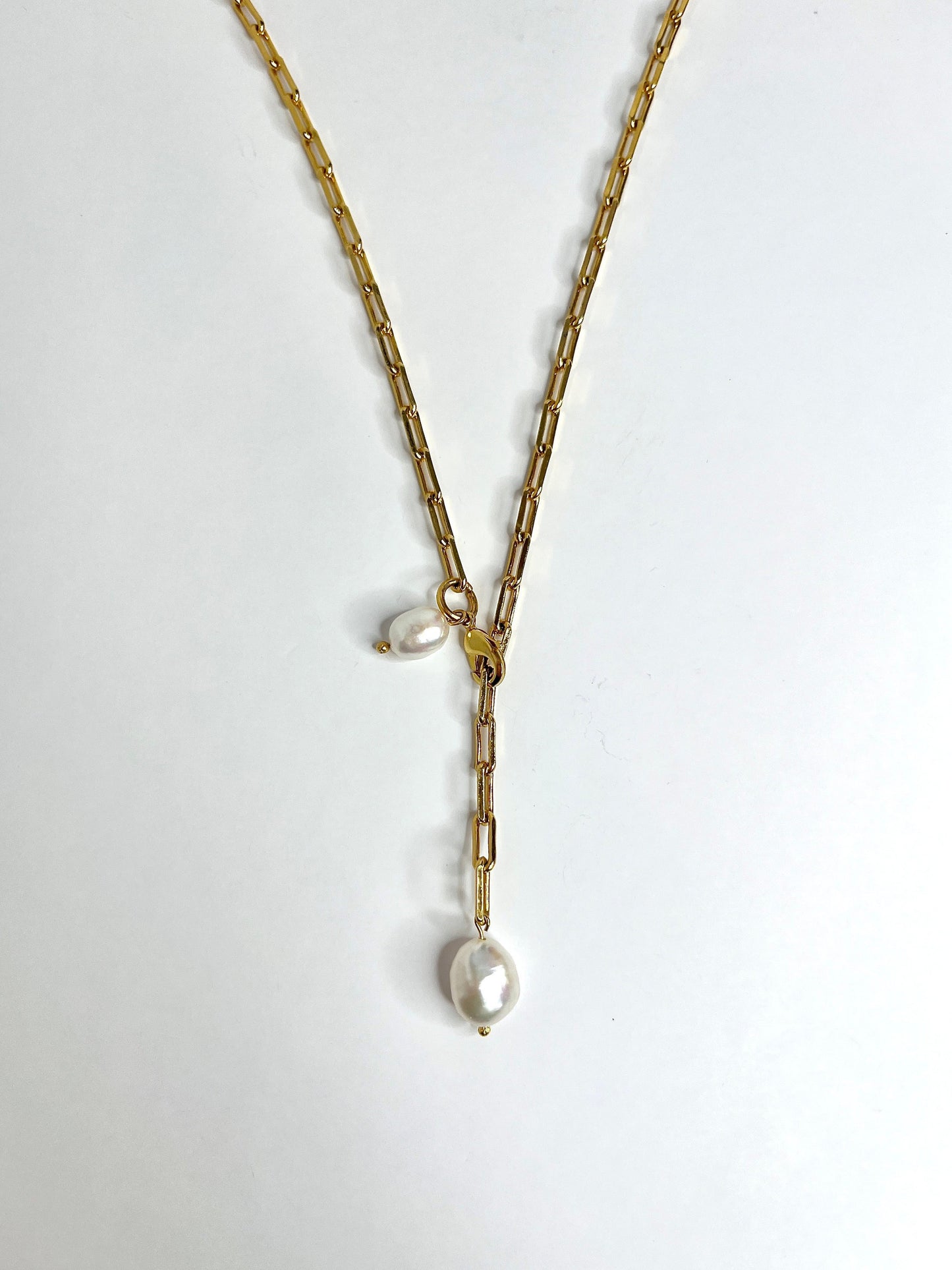 Pearl Charm Necklace (Adjustable)