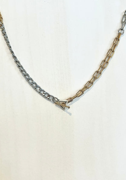 Chunky Two Tone Necklace