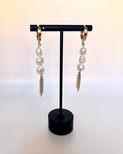 Pearl Fringe Earrings