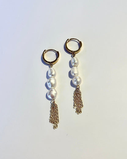 Pearl Fringe Earrings